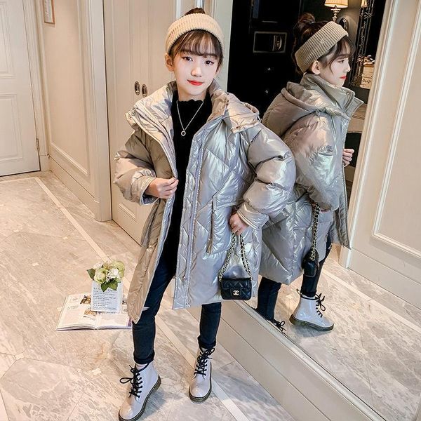 down coat children mid-length cotton jacket teenage girls hoodie snowsuit windproof velvet casual outerwear loose heavy 9 11 13y, Blue;gray
down coat children mid-length cotton jacket teenage girls hoodie snowsuit windproof velvet casual outerwear loose heavy 9 11 13y, Blue;gray