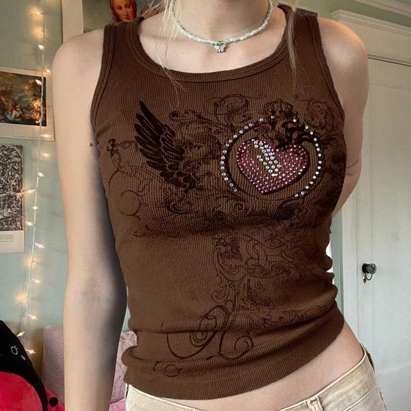 women's tanks & camis fairycore tank floral print cute y2k clothes ribbed knit casual vest women sleeveless o neck basic tee shirt, White
women's tanks & camis fairycore tank floral print cute y2k clothes ribbed knit casual vest women sleeveless o neck basic tee shirt, White