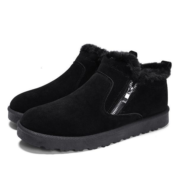 boot winter snow casual fashion korean comfortable head round zipper shoes men's boots 46f5, Black
boot winter snow casual fashion korean comfortable head round zipper shoes men's boots 46f5, Black