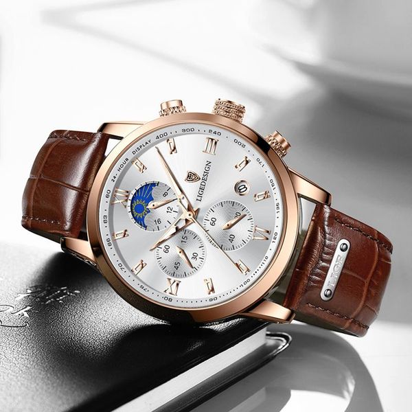 wristwatches 2021 lige watches mens clock casual leathe 24hour moon phase men watch sport waterproof quartz chronograph+box, Slivery;brown
wristwatches 2021 lige watches mens clock casual leathe 24hour moon phase men watch sport waterproof quartz chronograph+box, Slivery;brown