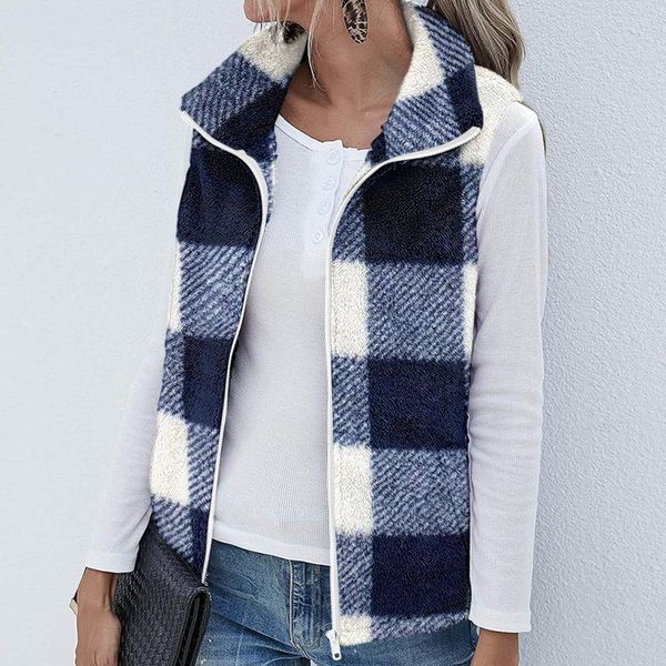 women's jackets casual women fashion pocket zipper vintage plaid print color jacket plush sleeveless lapel thick vest loose coat#58, Black;brown
women's jackets casual women fashion pocket zipper vintage plaid print color jacket plush sleeveless lapel thick vest loose coat#58, Black;brown