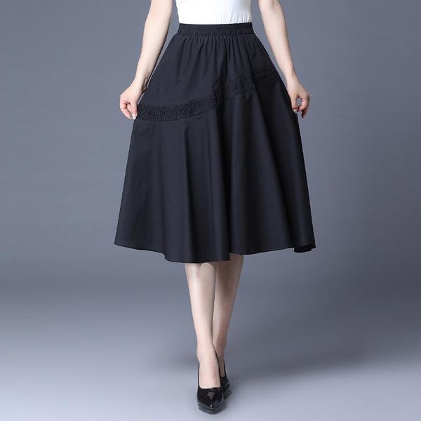 skirts 2021 summer elastic high waist slimming casual simple solid color elegant all-match women a-line long skirt, Black
skirts 2021 summer elastic high waist slimming casual simple solid color elegant all-match women a-line long skirt, Black