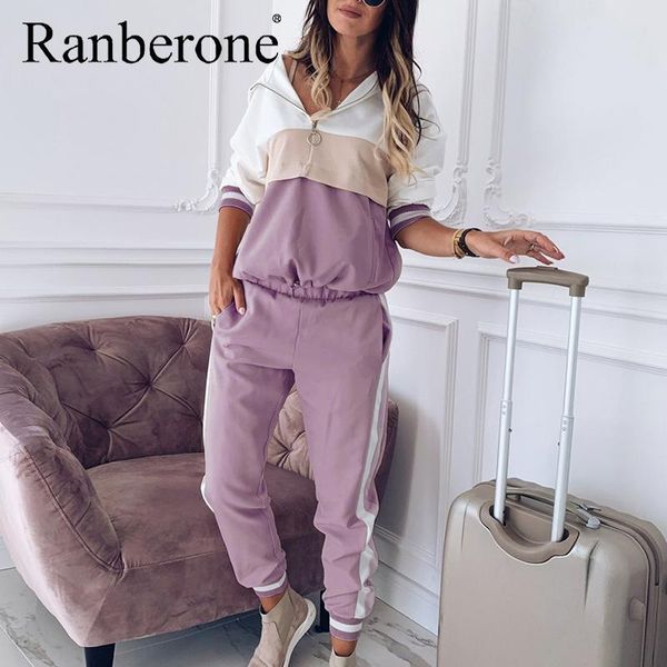 gym clothing ranberone women casual tracksuit sportswear sets patchwork hoodies sweatshirt and sweatpant 2 pcs plus size jogger set, White;black
gym clothing ranberone women casual tracksuit sportswear sets patchwork hoodies sweatshirt and sweatpant 2 pcs plus size jogger set, White;black