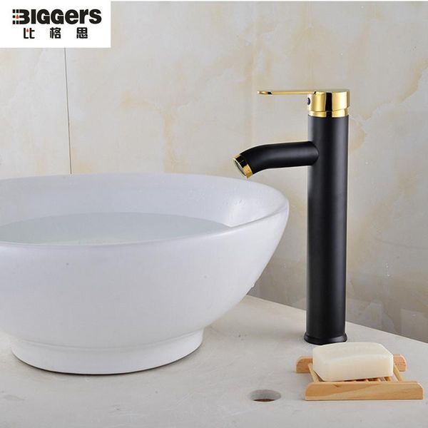 bathroom sink faucets biggers black and gold color stainless steel basin faucet single handle cold water mixer tap
bathroom sink faucets biggers black and gold color stainless steel basin faucet single handle cold water mixer tap