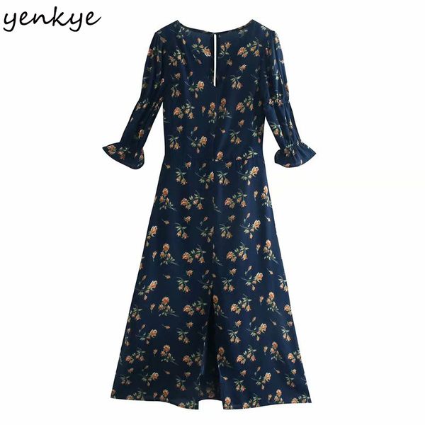 yenkye chiffon summer dress women vintage prairie chic floral print dress female v neck hem slits a-line midi robe femme 210515, Black;gray
yenkye chiffon summer dress women vintage prairie chic floral print dress female v neck hem slits a-line midi robe femme 210515, Black;gray