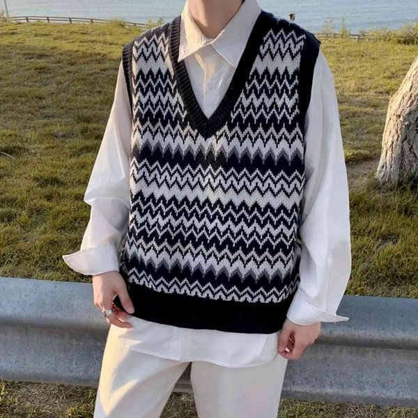 men's sweaters korean vest v neck sleeveless casual clothes streetwear coat autumn lightweight comfort hvig, White;black
men's sweaters korean vest v neck sleeveless casual clothes streetwear coat autumn lightweight comfort hvig, White;black