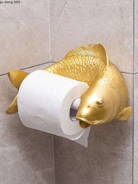 toilet paper holders creative resin golden fish towel rack cute animal roll tube household bathroom wall hanging
toilet paper holders creative resin golden fish towel rack cute animal roll tube household bathroom wall hanging