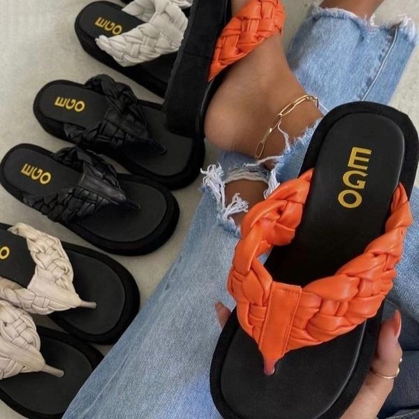 slippers large size 36-43 sandals, summer style, european and american woven flip flops, platform beach, Black
slippers large size 36-43 sandals, summer style, european and american woven flip flops, platform beach, Black
