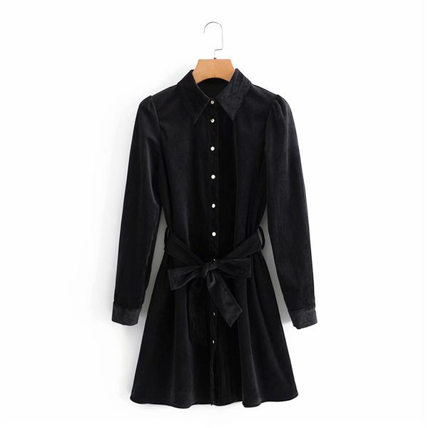 casual dresses evfer spring female fall casual turn-down collar long sleeve black dress blet fashion women thin mini 4ut2, Black;gray
casual dresses evfer spring female fall casual turn-down collar long sleeve black dress blet fashion women thin mini 4ut2, Black;gray
