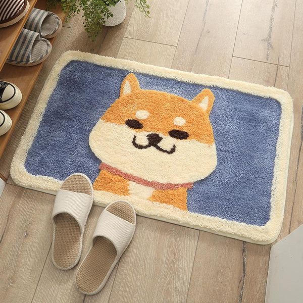 bath mats home decoration cartoon akita dog flocking carpet floor bathroom door non-slip absorbent foot
bath mats home decoration cartoon akita dog flocking carpet floor bathroom door non-slip absorbent foot