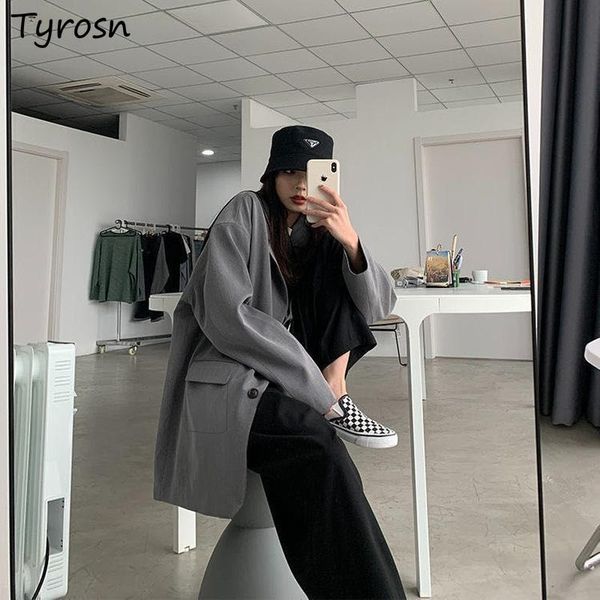 women's suits & blazers women oversize solid notched collar streetwear all-match korean style leisure spring autumn office ladies chic, White;black
women's suits & blazers women oversize solid notched collar streetwear all-match korean style leisure spring autumn office ladies chic, White;black