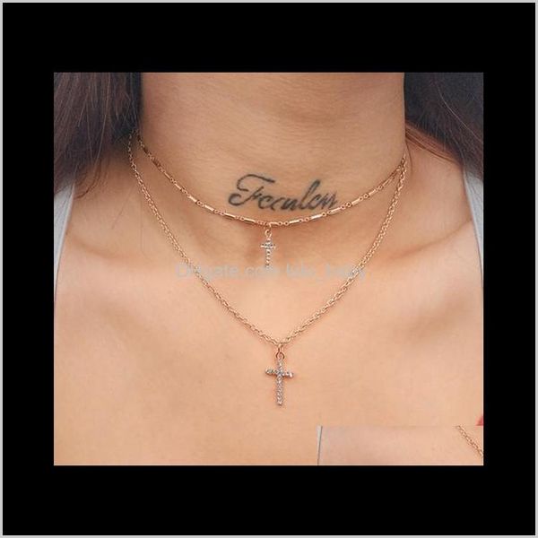 & pendants jewelry pendant mti layer cross rhinestoned decorated chokers necklaces gold /sier plated gifts for womens /girls drop delivery 2, Golden;silver
& pendants jewelry pendant mti layer cross rhinestoned decorated chokers necklaces gold /sier plated gifts for womens /girls drop delivery 2, Golden;silver