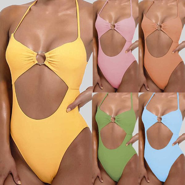 2021 mini pure color cut out swimsuit women's outer sheet y1031, White;black 
2021 mini pure color cut out swimsuit women's outer sheet y1031, White;black