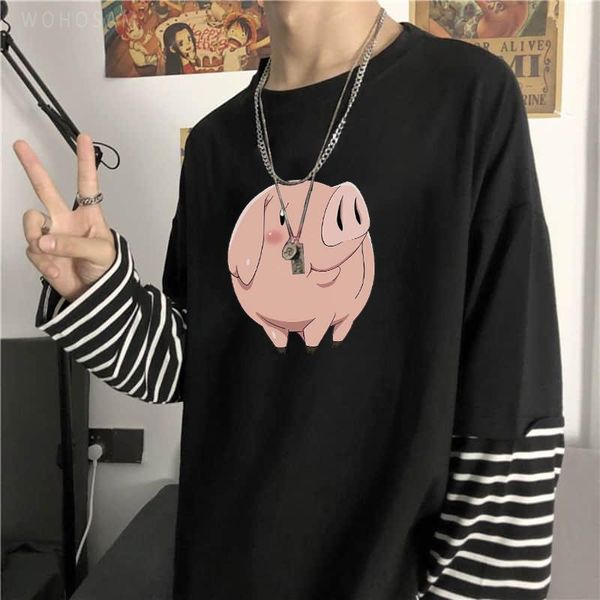 men's t-shirts fashion japan anime the seven deadly sins hawk graphic long-sleeved t shirts kawaii cartoon pig summer oversize shirt wo, White;black
men's t-shirts fashion japan anime the seven deadly sins hawk graphic long-sleeved t shirts kawaii cartoon pig summer oversize shirt wo, White;black