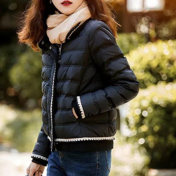 women's down & parkas 2021 autumn and winter light elegant white duck jacket solid color fashion temperament short coat, Black
women's down & parkas 2021 autumn and winter light elegant white duck jacket solid color fashion temperament short coat, Black