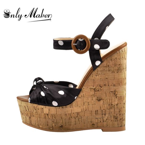 sandals women polka dot platform wees sandals peep toe shoes buckle strap pumps for summer plus size, Black
sandals women polka dot platform wees sandals peep toe shoes buckle strap pumps for summer plus size, Black