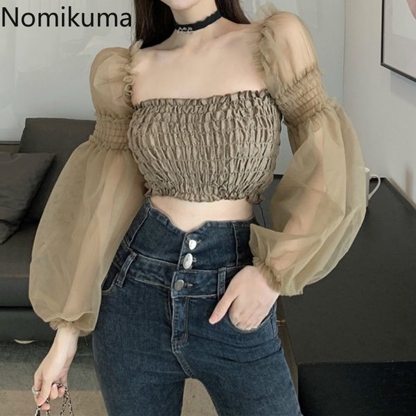 nomikuma puff sleeve shirts women gauze patchwork stretch slash neck korean chic blouse blusas mujer 3e028 210514, White
nomikuma puff sleeve shirts women gauze patchwork stretch slash neck korean chic blouse blusas mujer 3e028 210514, White