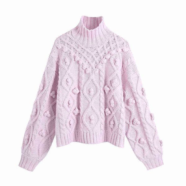 evfer women winter warm purple za knitted pullover female casual long sleeve ball knit thick autumn turtleneck sweater chic y1110, White;black
evfer women winter warm purple za knitted pullover female casual long sleeve ball knit thick autumn turtleneck sweater chic y1110, White;black