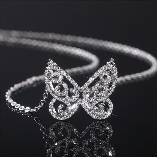 chains wukalo luxury butterfly necklace women wedding engagement party romantic accessories micro paved cz statement jewelry, Silver
chains wukalo luxury butterfly necklace women wedding engagement party romantic accessories micro paved cz statement jewelry, Silver