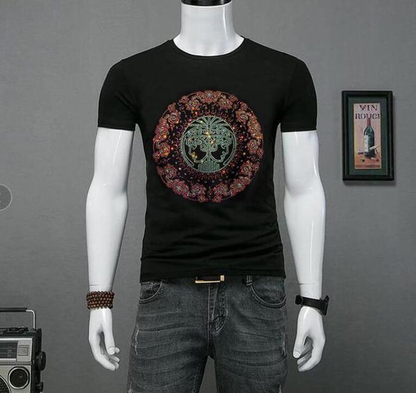 brand classic rhinestone print men's t-shirt fashion 100% cotton casual streetwear pullover short sleeve crew neck tees size m-5xl- bl, White;black
brand classic rhinestone print men's t-shirt fashion 100% cotton casual streetwear pullover short sleeve crew neck tees size m-5xl- bl, White;black