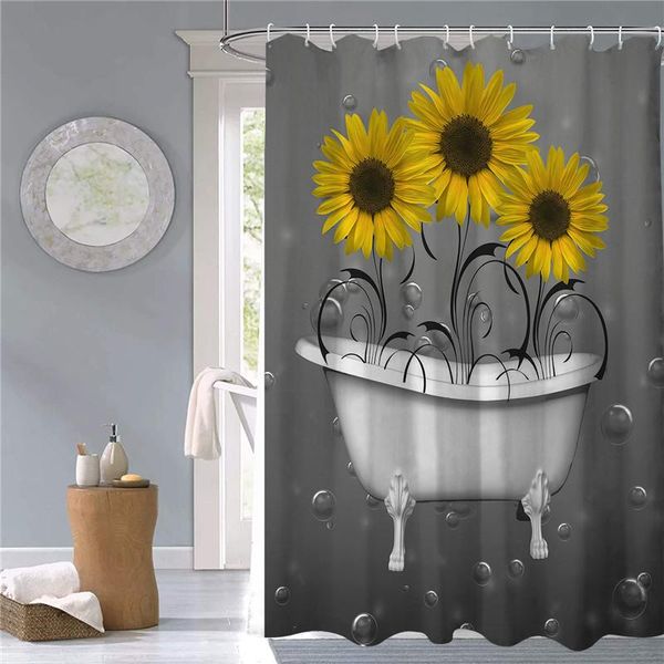sun flower small fresh shower curtains bathroom curtain frabic waterproof polyester with hooks
sun flower small fresh shower curtains bathroom curtain frabic waterproof polyester with hooks