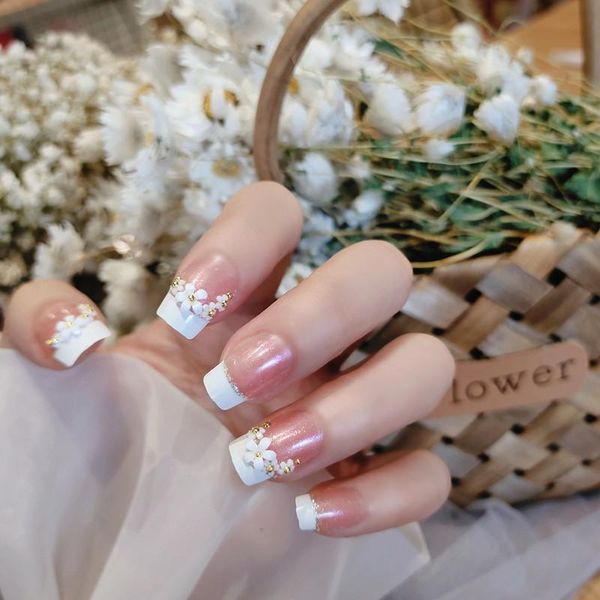 false nails 24pcs fake with glue flower printed square head type mid length style fashion manicure press on designs d, Red;gold
false nails 24pcs fake with glue flower printed square head type mid length style fashion manicure press on designs d, Red;gold