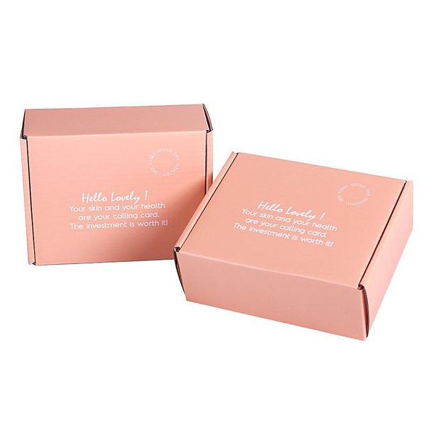 gift wrap 100pcs/lot custom logo pink color box corrugated paper mailer boxes dress packaging and hair wigs
gift wrap 100pcs/lot custom logo pink color box corrugated paper mailer boxes dress packaging and hair wigs