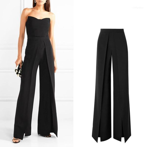 women's pants & capris european thin floor length longer trousers female high waist personality pleated front open slim wide le, Black;white
women's pants & capris european thin floor length longer trousers female high waist personality pleated front open slim wide le, Black;white