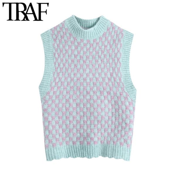 women fashion with o neck knitted vest sweater vintage sleeveless female waistcoat chic 210507, White
women fashion with o neck knitted vest sweater vintage sleeveless female waistcoat chic 210507, White