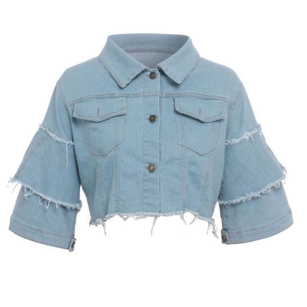 denim women jackets 2021 extra short jeans jacket half sleeve oversize blue single breasted female women's, Black;brown
denim women jackets 2021 extra short jeans jacket half sleeve oversize blue single breasted female women's, Black;brown