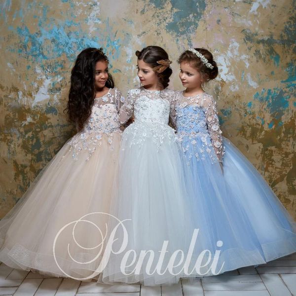 girl's dresses cute flower girl for wedding lace 3d floral appliqued girls birthday party gowns long sleeve first communion dress, Red;yellow
girl's dresses cute flower girl for wedding lace 3d floral appliqued girls birthday party gowns long sleeve first communion dress, Red;yellow