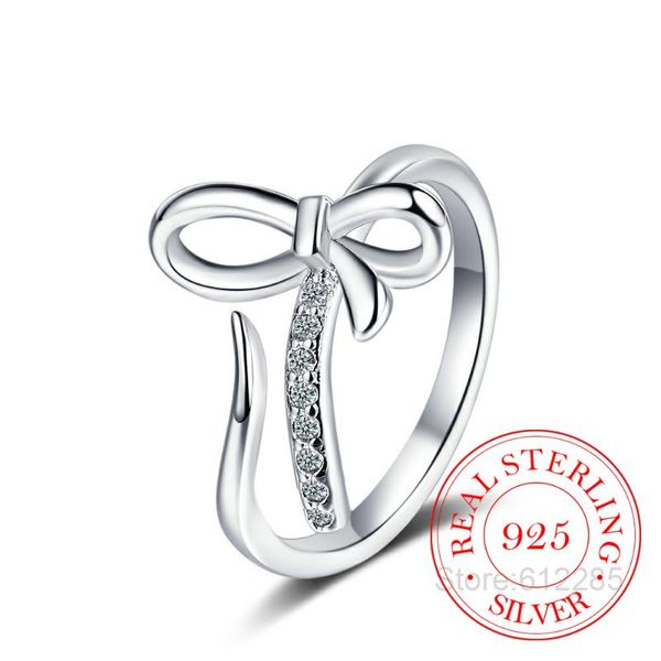 cluster rings real 925 sterling silver fashion crystal bow open finger ring zircon embellished for women wedding party jewelry gifts, Golden;silver
cluster rings real 925 sterling silver fashion crystal bow open finger ring zircon embellished for women wedding party jewelry gifts, Golden;silver