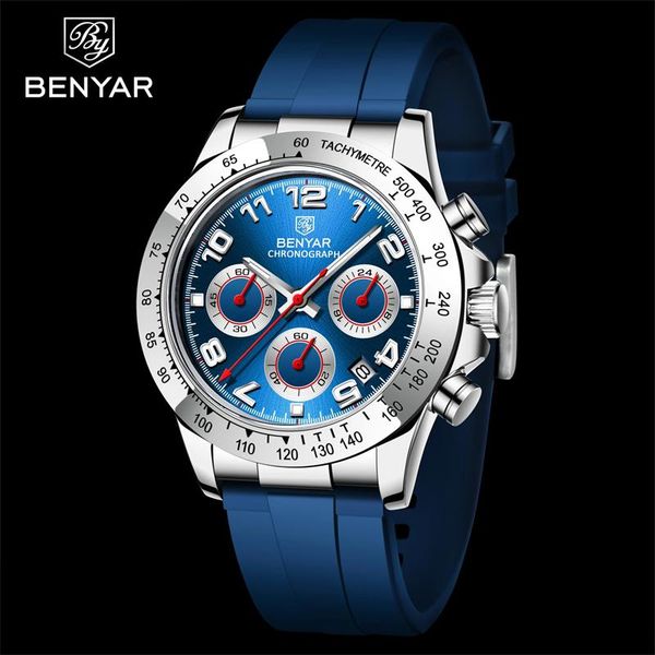 wristwatches benyar 2021 sport men watch luxury stainless steel waterproof 30m quartz casual fashion chronograph reloj, Slivery;brown
wristwatches benyar 2021 sport men watch luxury stainless steel waterproof 30m quartz casual fashion chronograph reloj, Slivery;brown