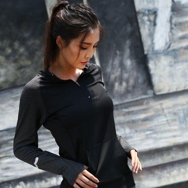 running jackets sports jacket women korean long-sleeved yoga workout wear tights thin zipper shirt stretch quick-drying gym clothing, Black;red
running jackets sports jacket women korean long-sleeved yoga workout wear tights thin zipper shirt stretch quick-drying gym clothing, Black;red