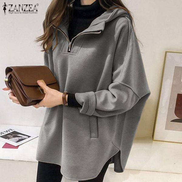 women's hoodies & sweatshirts stylish o-neck solid chic autumn casual pocket female zipper femme long sleeve pullovers 2022, Black
women's hoodies & sweatshirts stylish o-neck solid chic autumn casual pocket female zipper femme long sleeve pullovers 2022, Black