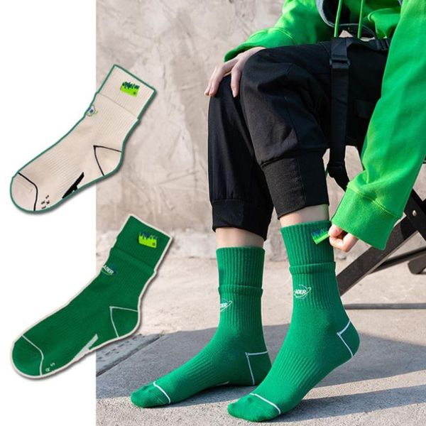 men's socks 2-piece set of cotton harajuku ae letter embroidery breathable sports street trend men and women tube, Black
men's socks 2-piece set of cotton harajuku ae letter embroidery breathable sports street trend men and women tube, Black