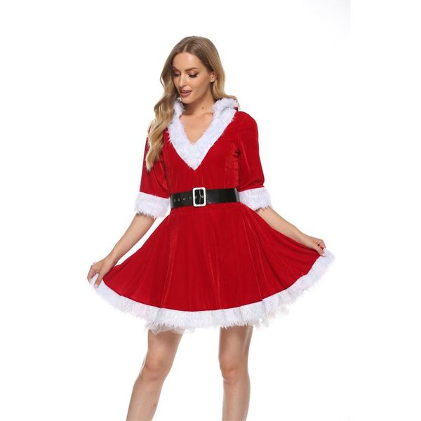 casual dresses autumn winter women christmas v-neck party skirt warm cosplay dress half sleeve loose mini fashion 2021, Black;gray
casual dresses autumn winter women christmas v-neck party skirt warm cosplay dress half sleeve loose mini fashion 2021, Black;gray
