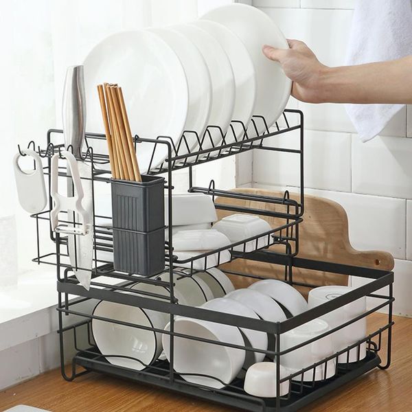 kitchen storage rack carbon steel with removable drain board dish drainer utensil holder counterorganizer & organization
kitchen storage rack carbon steel with removable drain board dish drainer utensil holder counterorganizer & organization