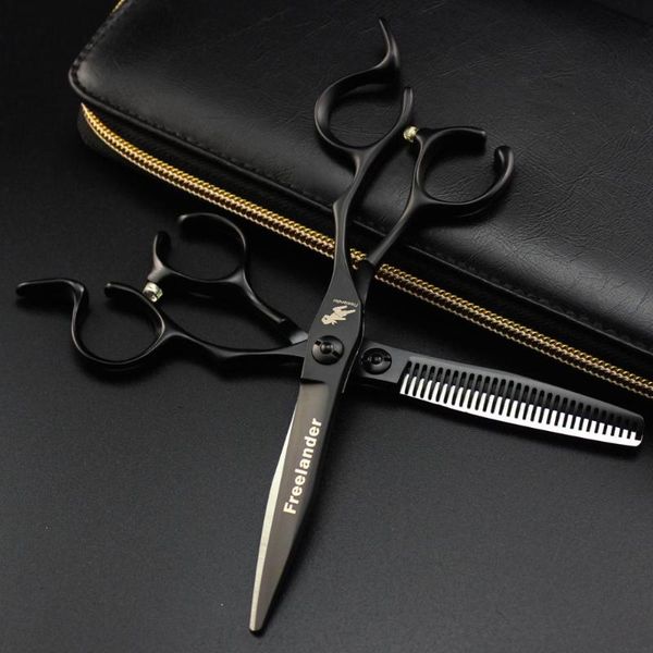hair scissors 6.0 inch 440c notched handle black personality unique trend salon hairdresser commonly used
hair scissors 6.0 inch 440c notched handle black personality unique trend salon hairdresser commonly used