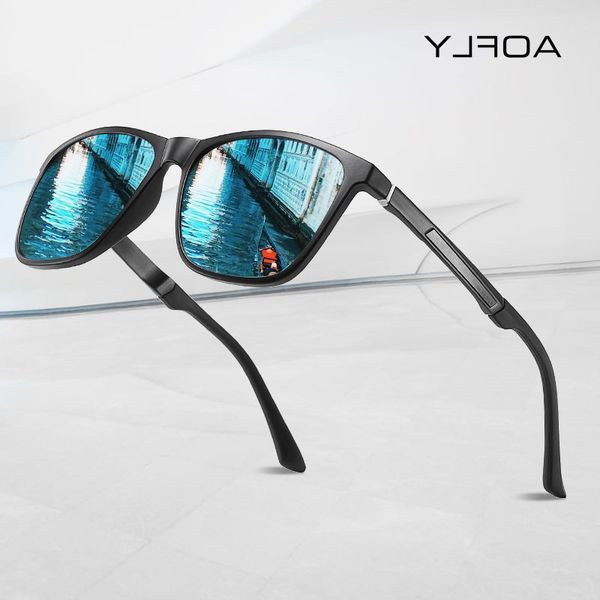 aofly brand polarized men's sunglasses aluminum magnesium temple anti-glare mirror lens driving square sun glasses male uv400 glasses w, White;black
aofly brand polarized men's sunglasses aluminum magnesium temple anti-glare mirror lens driving square sun glasses male uv400 glasses w, White;black
