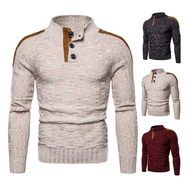 men's sweaters sweater men autumn winter slim fit pullovers button neck pullover fashion male clothing, White;black
men's sweaters sweater men autumn winter slim fit pullovers button neck pullover fashion male clothing, White;black