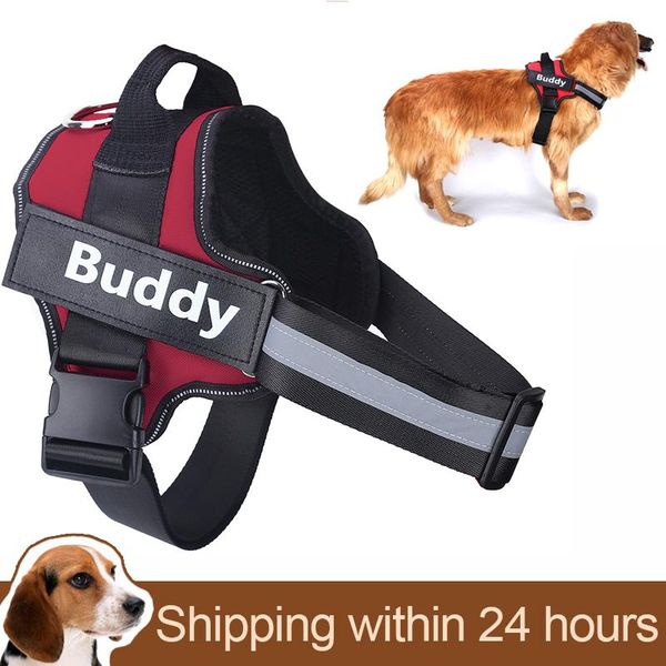 personalized dog harness reflective breathable adjustable pet for small large vest with custom patch collars & leashes
personalized dog harness reflective breathable adjustable pet for small large vest with custom patch collars & leashes