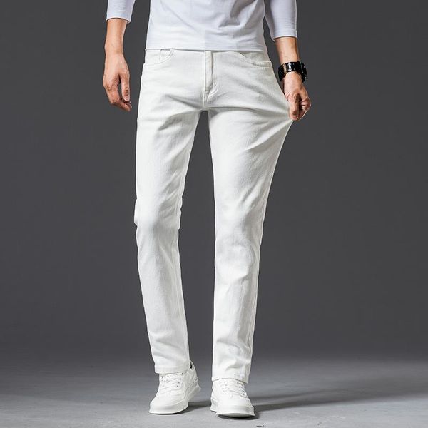men's jeans autumn mens white stretch baggy men fashion casual straight denim trousers male brand advanced pants 38 40, Blue
men's jeans autumn mens white stretch baggy men fashion casual straight denim trousers male brand advanced pants 38 40, Blue