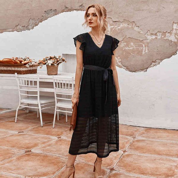 casual dresses summer solid v-neck women high waist ruffles female es with sashes office ladies style transparent a-line midi tk48, Black;gray
casual dresses summer solid v-neck women high waist ruffles female es with sashes office ladies style transparent a-line midi tk48, Black;gray