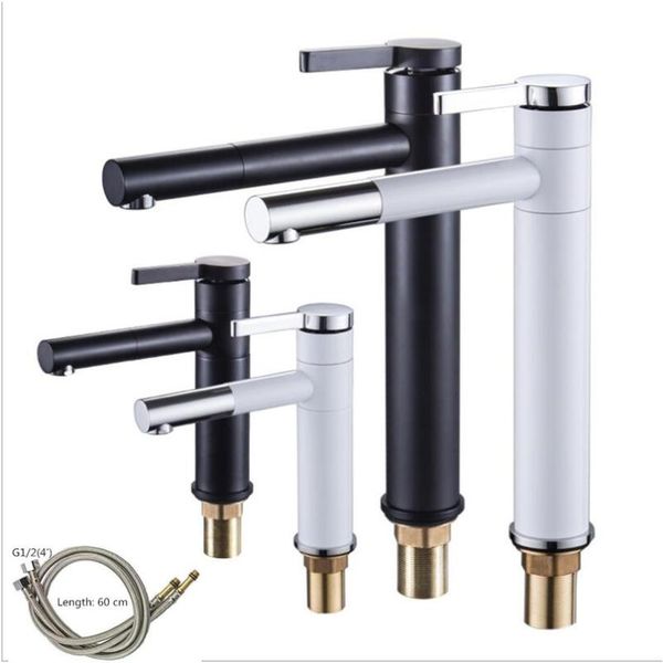 bathroom sink faucets brass black/white baking paint basin faucet washbasin 360° rotating water nozzle cold and mixing valve tap
bathroom sink faucets brass black/white baking paint basin faucet washbasin 360° rotating water nozzle cold and mixing valve tap