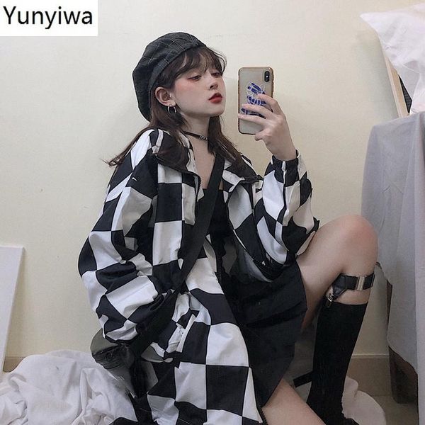 women's jackets autumn loose plaid lovers casual turn down collar zipper denim jacket harajuku style open stich clothes 45505, Black;brown
women's jackets autumn loose plaid lovers casual turn down collar zipper denim jacket harajuku style open stich clothes 45505, Black;brown