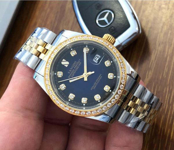 36.5mm sangdo blue dial luxe brands 21 jewelry automatic self-wind movement mechanical watches men's watch g31, Slivery;brown
36.5mm sangdo blue dial luxe brands 21 jewelry automatic self-wind movement mechanical watches men's watch g31, Slivery;brown