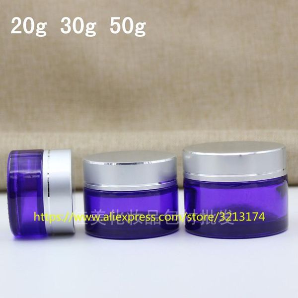 storage bottles & jars 20g 30g 50g purple glass cream jar with matte silver aluminum lid, cosmetic eye mask facial lotion pot packaging cont
storage bottles & jars 20g 30g 50g purple glass cream jar with matte silver aluminum lid, cosmetic eye mask facial lotion pot packaging cont
