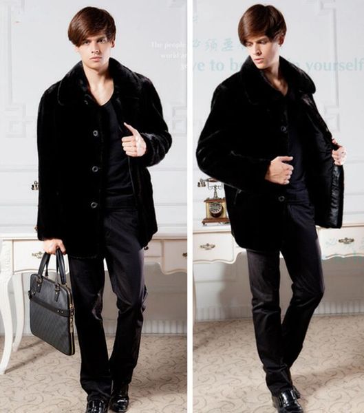 men's fur & faux autumn mink leather jacket mens winter thicken warm coat men slim jackets jaqueta de couro fashion black
men's fur & faux autumn mink leather jacket mens winter thicken warm coat men slim jackets jaqueta de couro fashion black