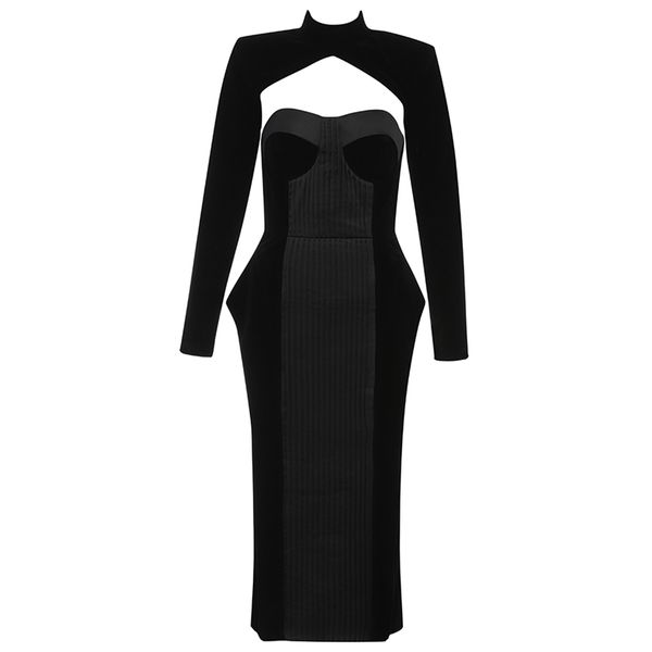 womens dress long sleeve elegant party autumn winter es celebrity ladies vestido 210515, Black;gray
womens dress long sleeve elegant party autumn winter es celebrity ladies vestido 210515, Black;gray